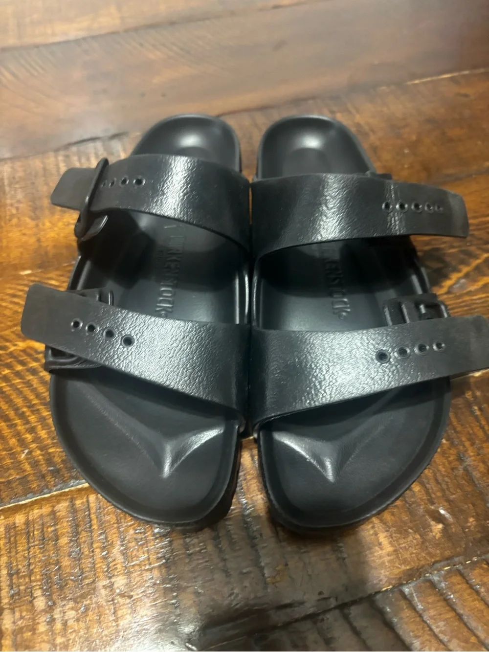 Birkenstock Black Kids Two-Strap EVA Sandals